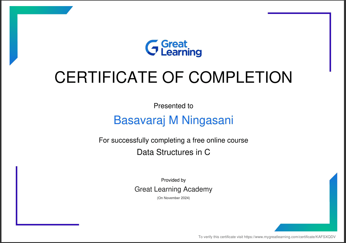 Data Structures and Algorithms in C