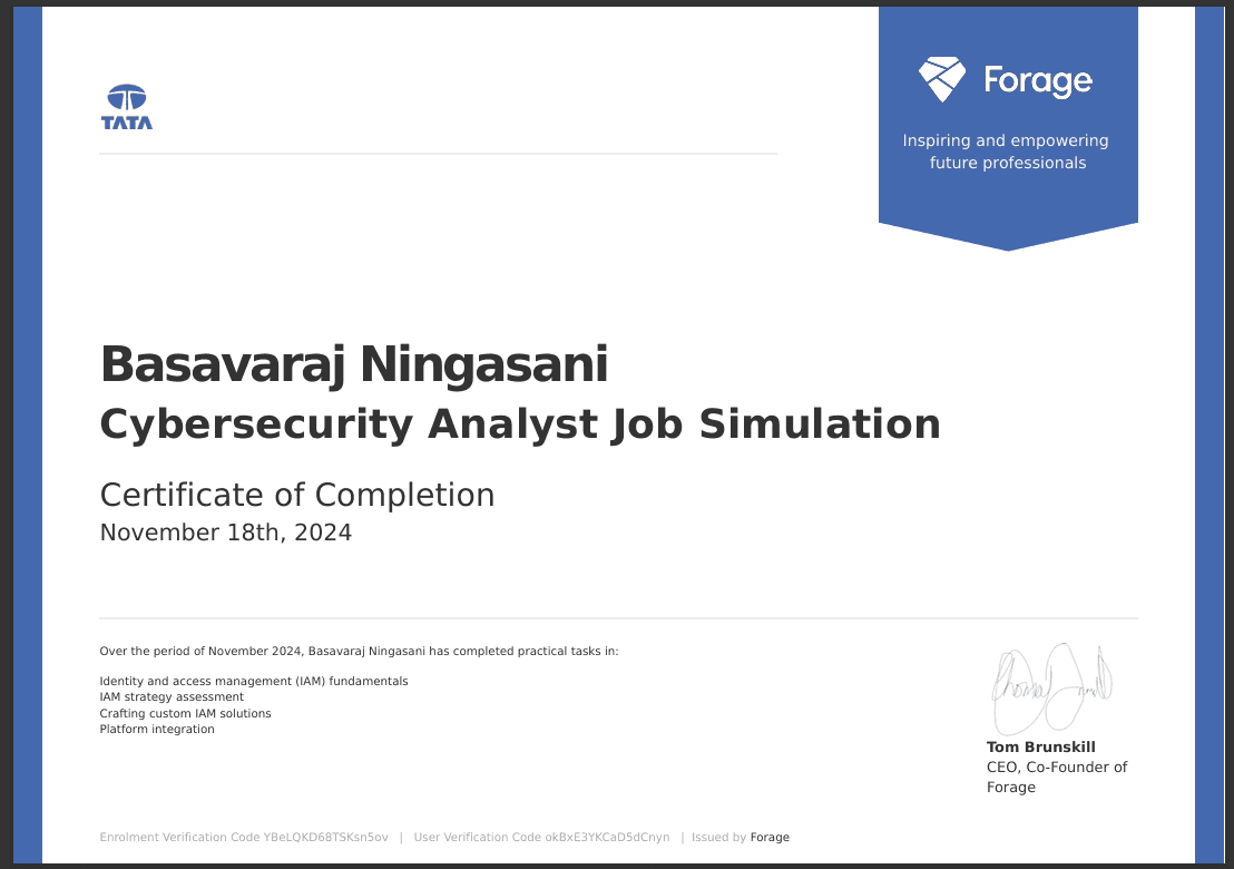 Cybersecurity Analyst Job Simulation